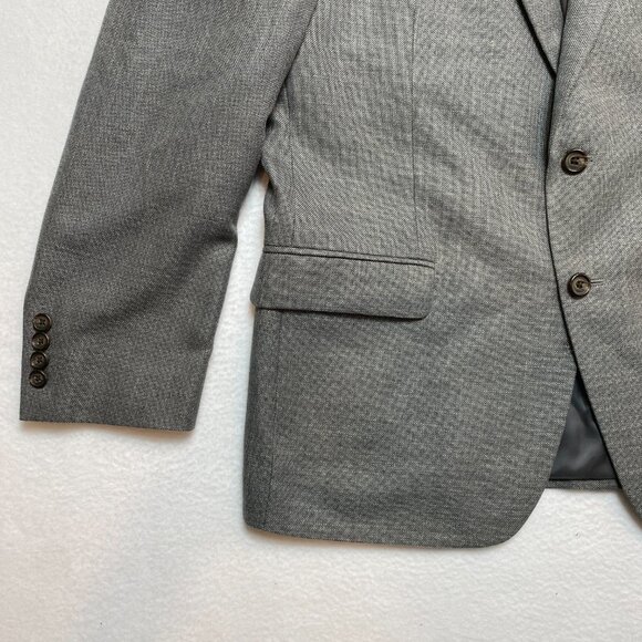 Lauren Ralph Lauren Blazer Men's 42S Gray Nail Head Sport Coat 2 Button Jacket - Picture 4 of 15